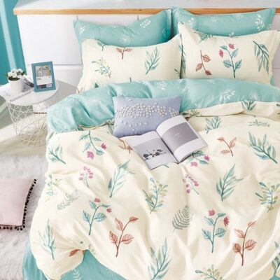 Komplet Pościeli Satyna Bawełniana Pastelowa