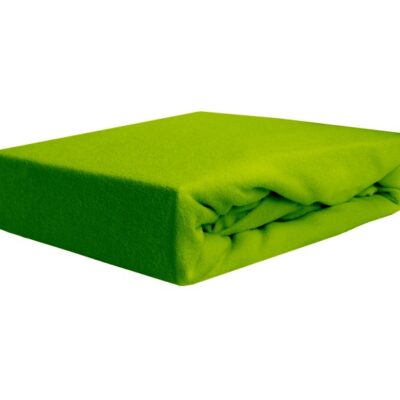 Prześcieradło frotte z gumką zielone