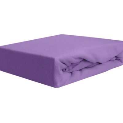 Prześcieradło frotte z gumką fioletowe