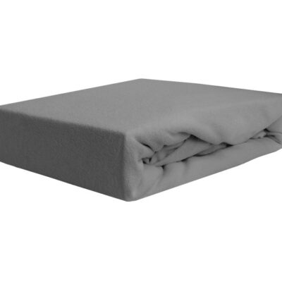 Prześcieradło frotte z gumką grafitowe