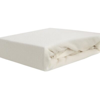 Prześcieradło frotte z gumką ecru