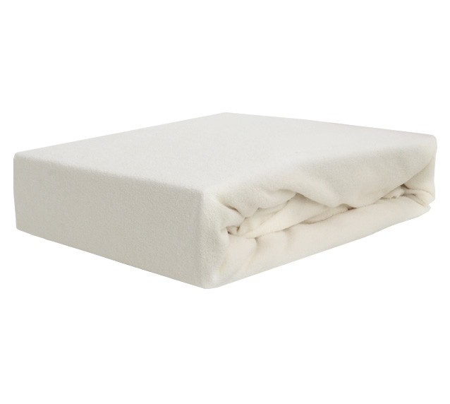 Prześcieradło frotte z gumką ecru