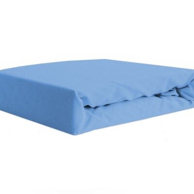 Prześcieradło jersey z gumką niebieskie