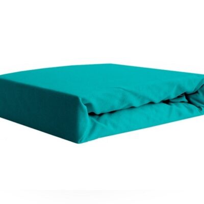 Prześcieradło jersey z gumką turkusowe