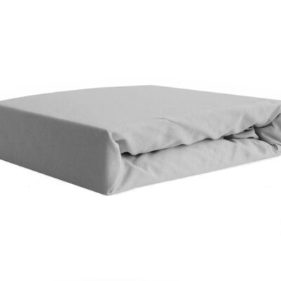 Prześcieradło jersey z gumką szare