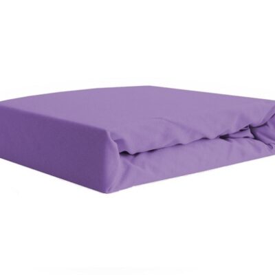 Prześcieradło jersey z gumką fioletowe