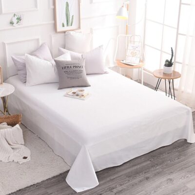 Prześcieradło bez gumki - białe