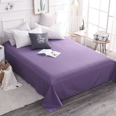 Prześcieradło bez gumki - fioletowe