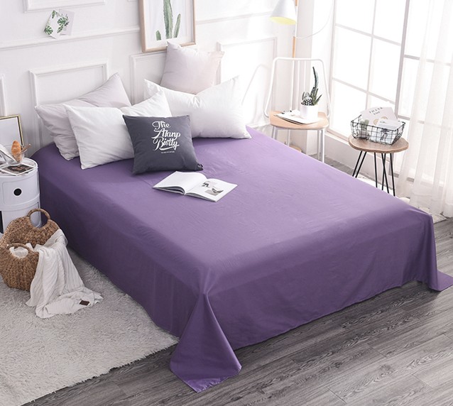 Prześcieradło bez gumki - fioletowe