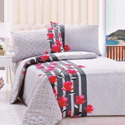 Komplet Pościeli Satyna Bawełniana 160x200