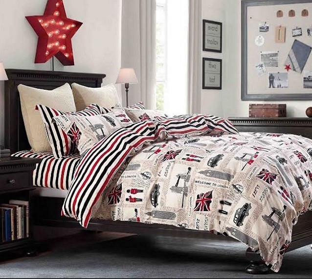 Komplet Pościeli Satyna Bawełniana