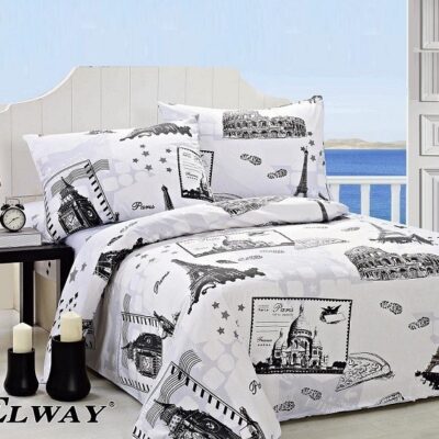 Komplet Pościeli Satyna Bawełniana 160x200