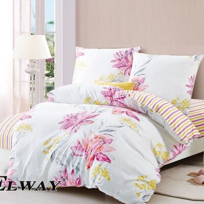 Komplet Pościeli Satyna Bawełniana 160x200