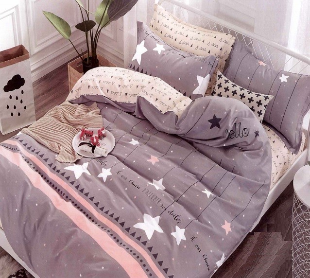 Komplet Pościeli Satyna Bawełniana