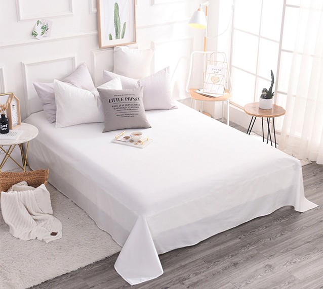 Prześcieradło bez gumki - białe