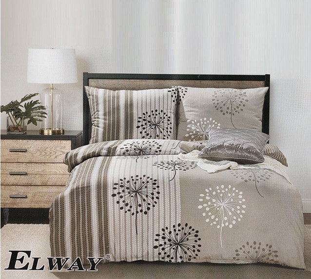 Komplet Pościeli Satyna Bawełniana Dmuchawce