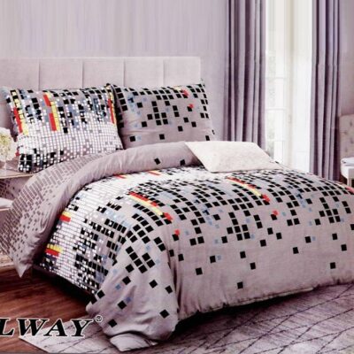 Komplet Pościeli Satyna Bawełniana w Kwardaty