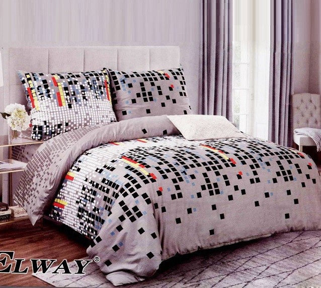 Komplet Pościeli Satyna Bawełniana w Kwardaty