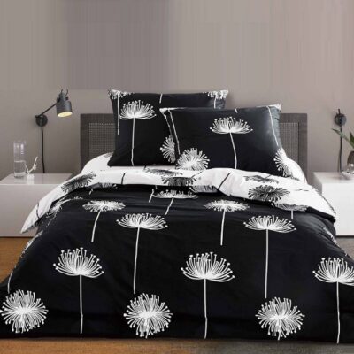 Komplet Pościeli Satyna Bawełniana w Dmuchawce