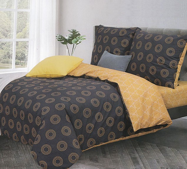 Komplet Pościeli Satyna Bawełniana Koła