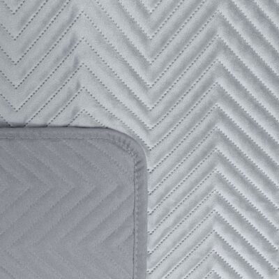 Narzuta Eurofirany Welurowa Sofia Srebrna