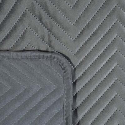 Narzuta Eurofirany Welurowa Sofia Grafitowa