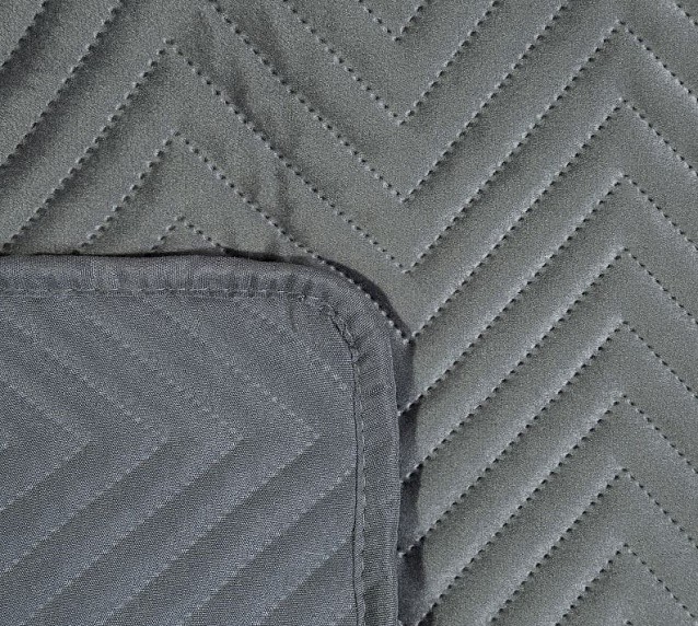 Narzuta Eurofirany Welurowa Sofia Grafitowa