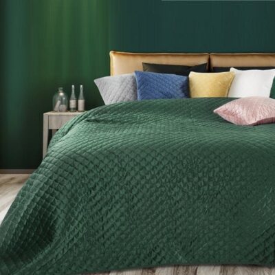 Narzuta Eurofirany Welurowa Ariel Zielona