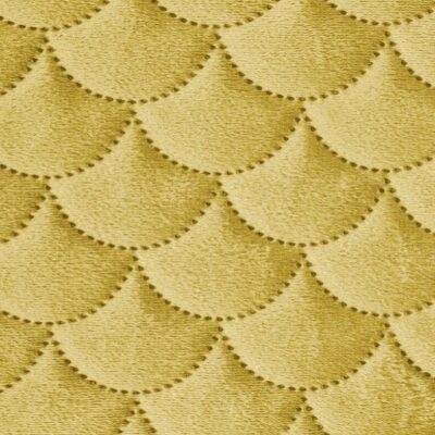 Narzuta Eurofirany Welurowa Ariel Musztardowa