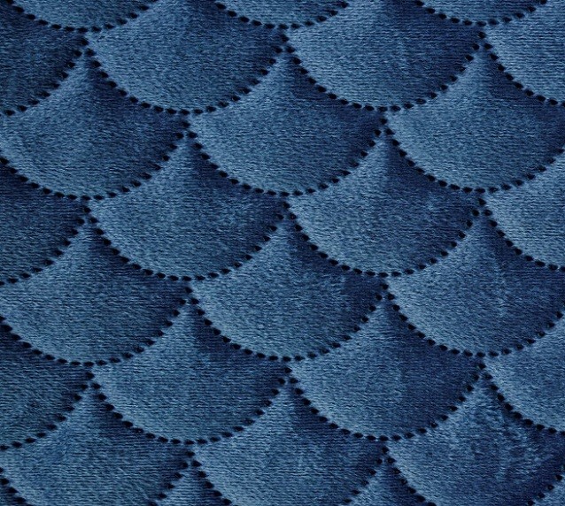 Narzuta Eurofirany Welurowa Ariel Granatowa