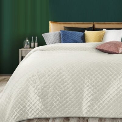 Narzuta Eurofirany Welurowa Ariel Kremowa