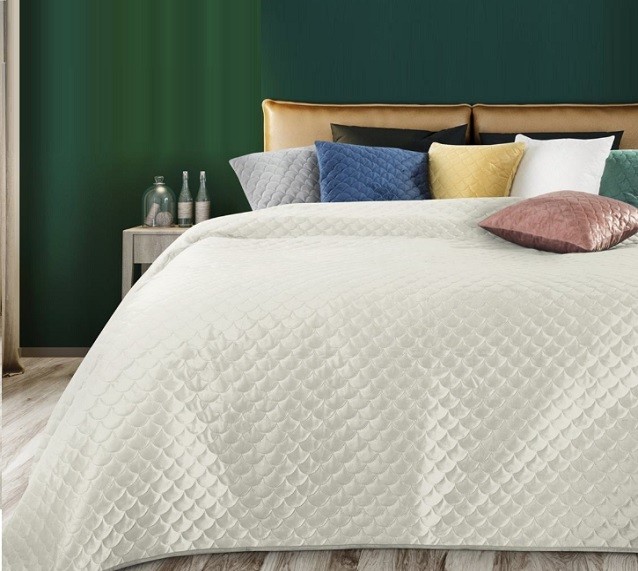 Narzuta Eurofirany Welurowa Ariel Kremowa