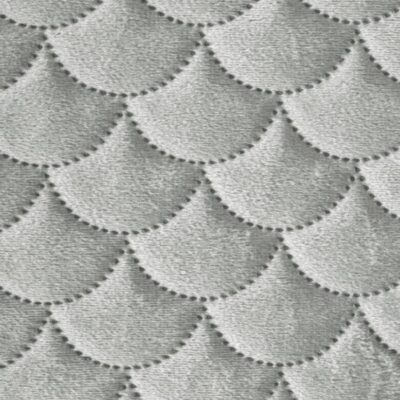 Narzuta Eurofirany Welurowa Ariel Srebrna