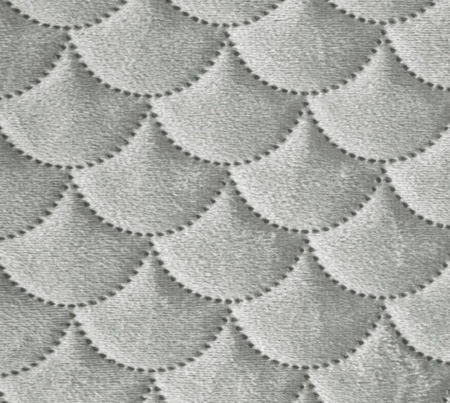 Narzuta Eurofirany Welurowa Ariel Srebrna