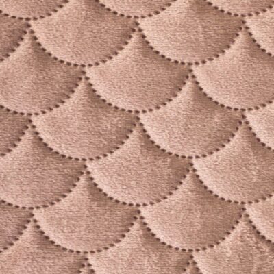 Narzuta Eurofirany Welurowa Ariel Pudrowa