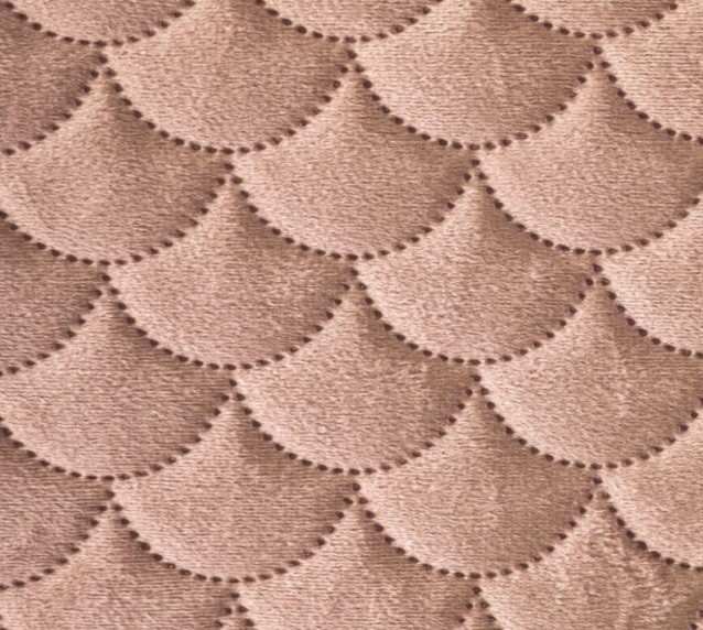 Narzuta Eurofirany Welurowa Ariel Pudrowa