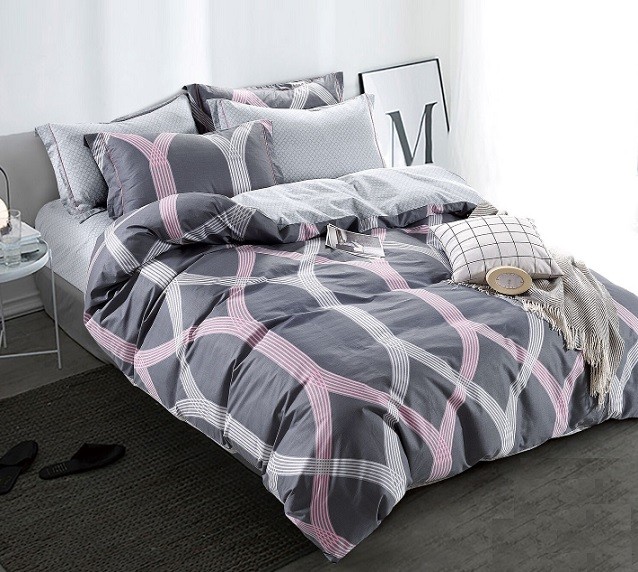 Komplet Pościeli Satyna Bawełniana Nowoczesna