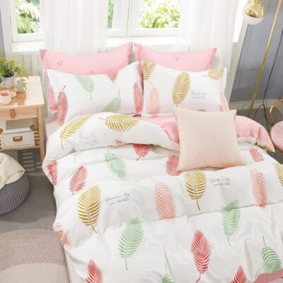 Pościeli Satyna Bawełniana Liście