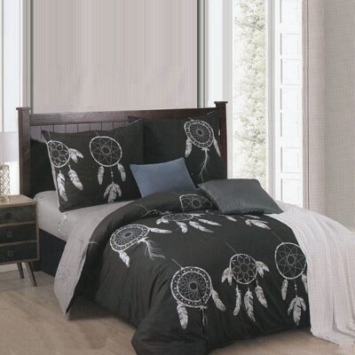 Komplet Pościeli Satyna Bawełniana Łapacz