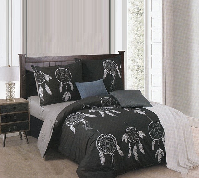 Komplet Pościeli Satyna Bawełniana Łapacz