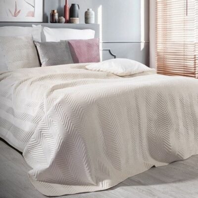 Narzuta Eurofirany Welurowa Sofia Kremowa