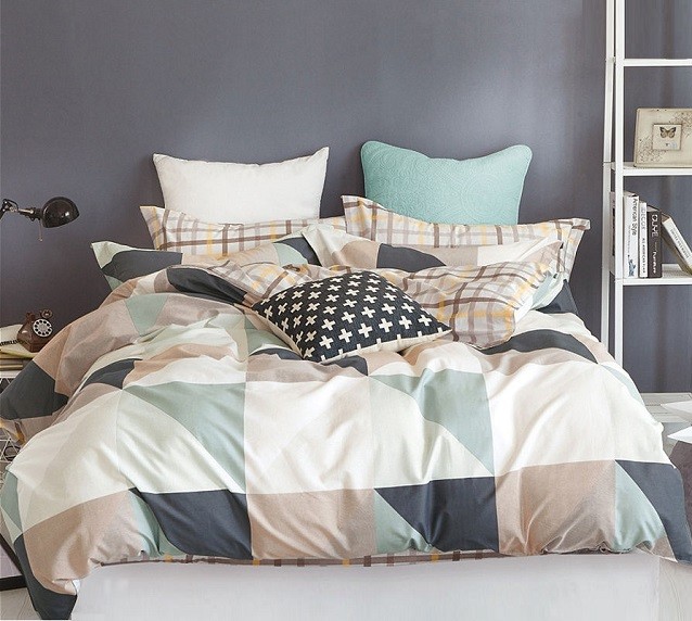 Pościeli Satyna Bawełniana Trójkąty