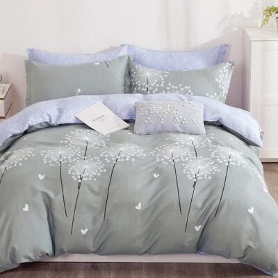 Komplet Pościeli Satyna Bawełniana Dmuchawce