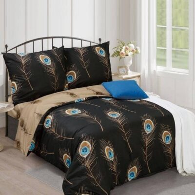 Komplet Pościeli Satyna Bawełniana Pióra