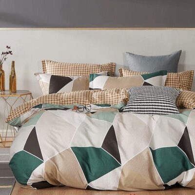 Komplet Pościeli Satyna Bawełniana Figury