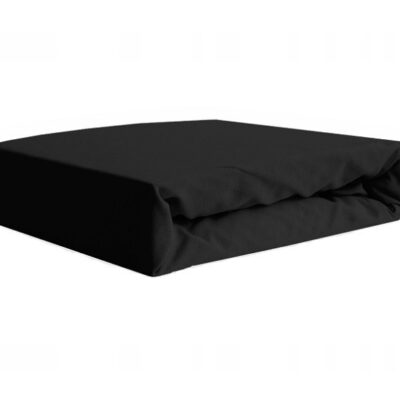 Prześcieradło jersey z gumką czarne