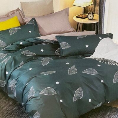 Komplet Pościeli Satyna Bawełniana Butelkowa