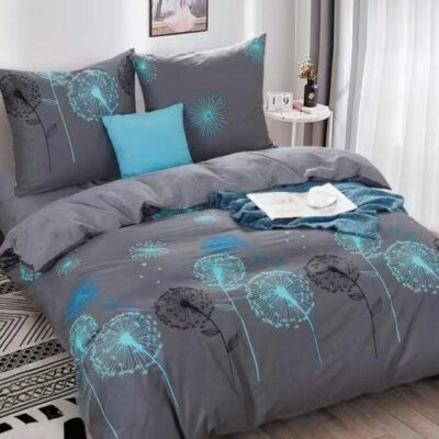 Komplet Pościeli Satyna Bawełniana Dmuchawce