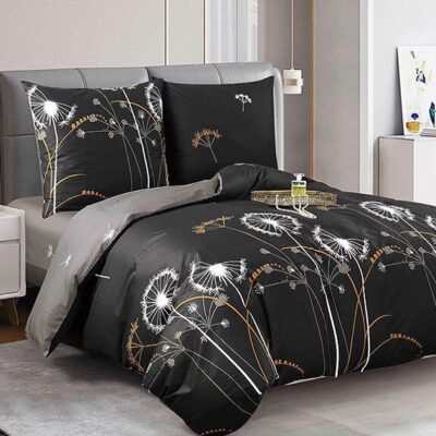 Komplet Pościeli Satyna Bawełniana Dmuchawce