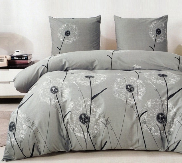 Komplet Pościeli Satyna Bawełniana Dmuchawce